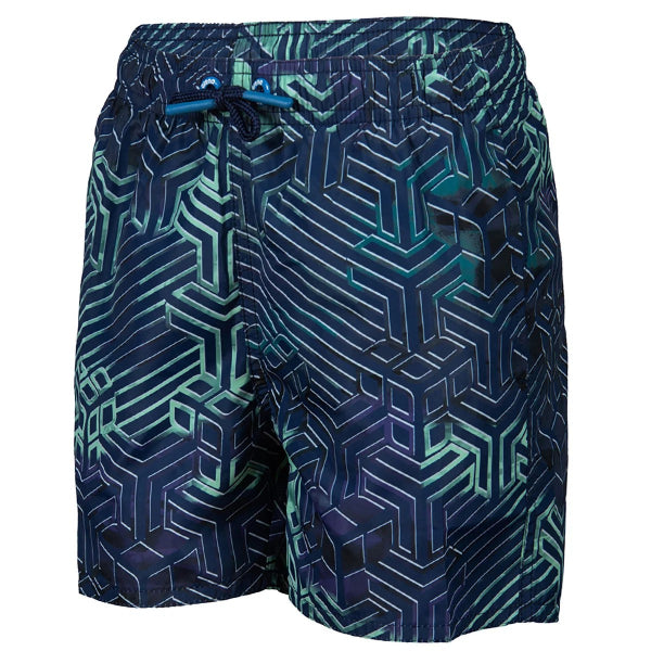 Arena Boy'S Beach Boxer Allover Swimming Shorts, Kikko Pro Navy