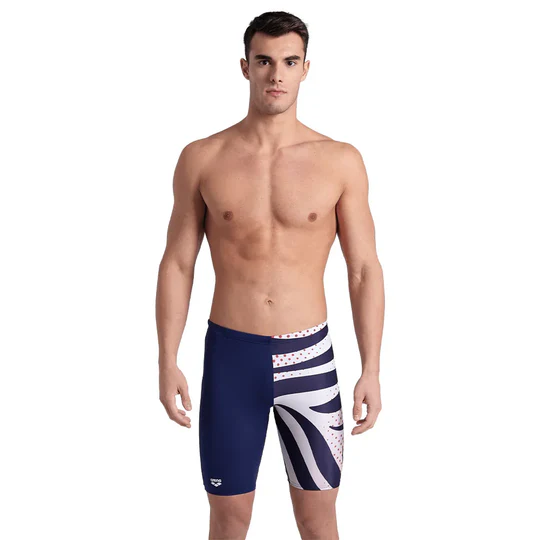 Arena Mens Arena Multi Stripes Swim Jammer For Men