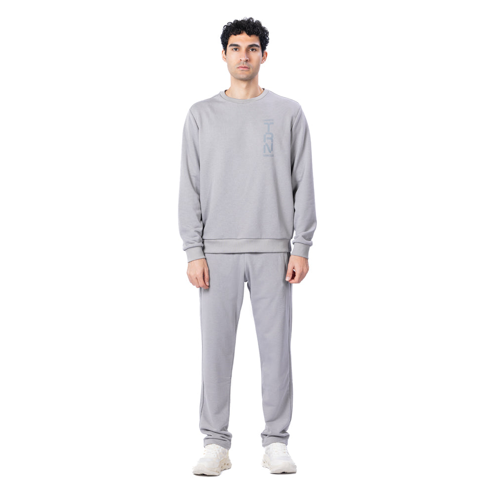 Trainetic Lifestyle Sweatshirt For Men, Light Grey