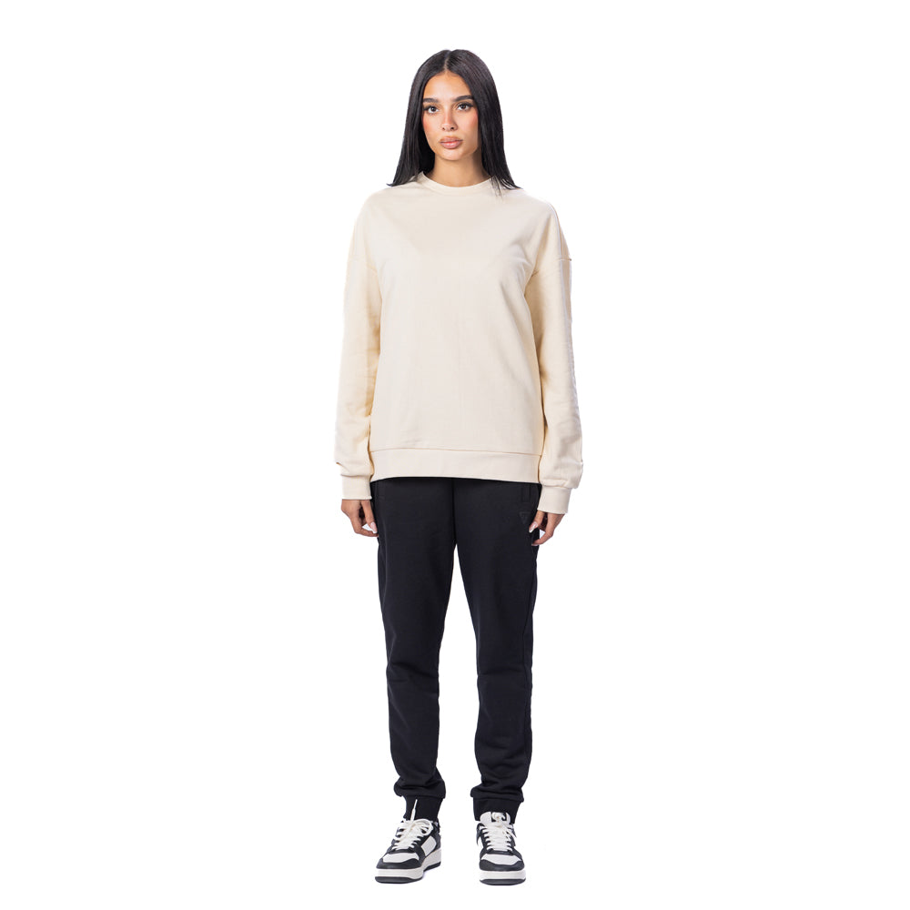 Trainetic Lifestyle Sweatshirt For Women, Light Beige