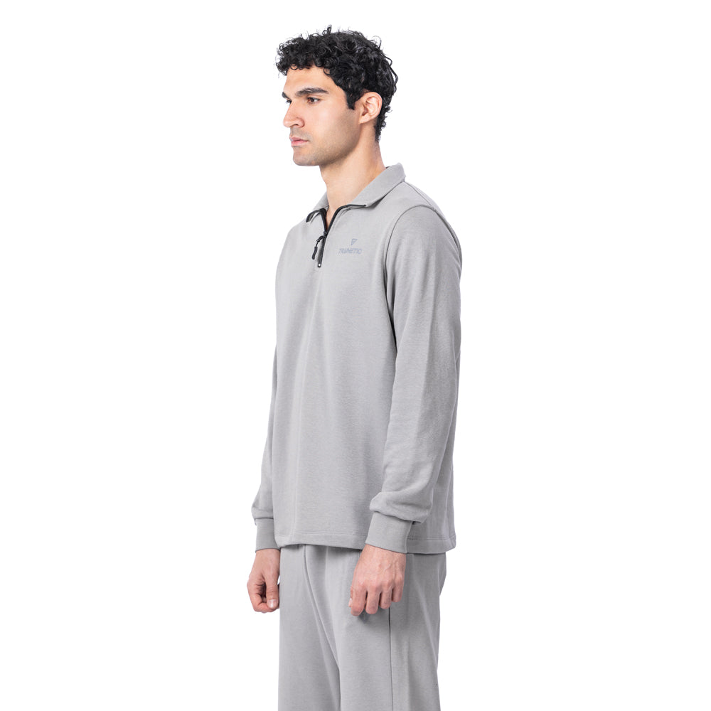 Trainetic Lifestyle Sweatshirt For Men, Light Grey