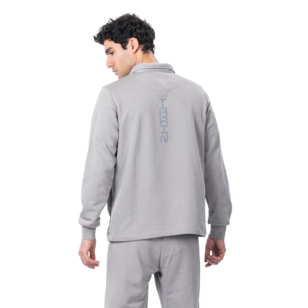 Trainetic Lifestyle Sweatshirt For Men, Light Grey