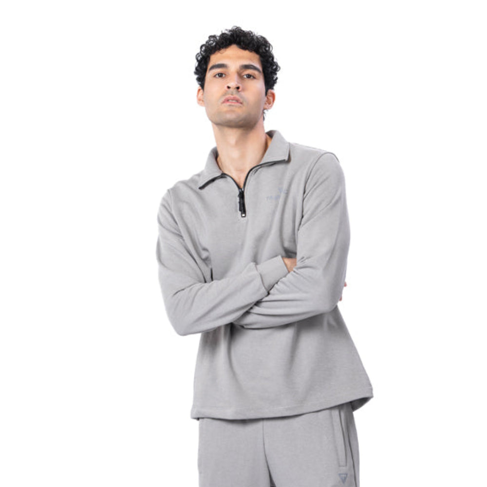 Trainetic Lifestyle Sweatshirt For Men, Light Grey