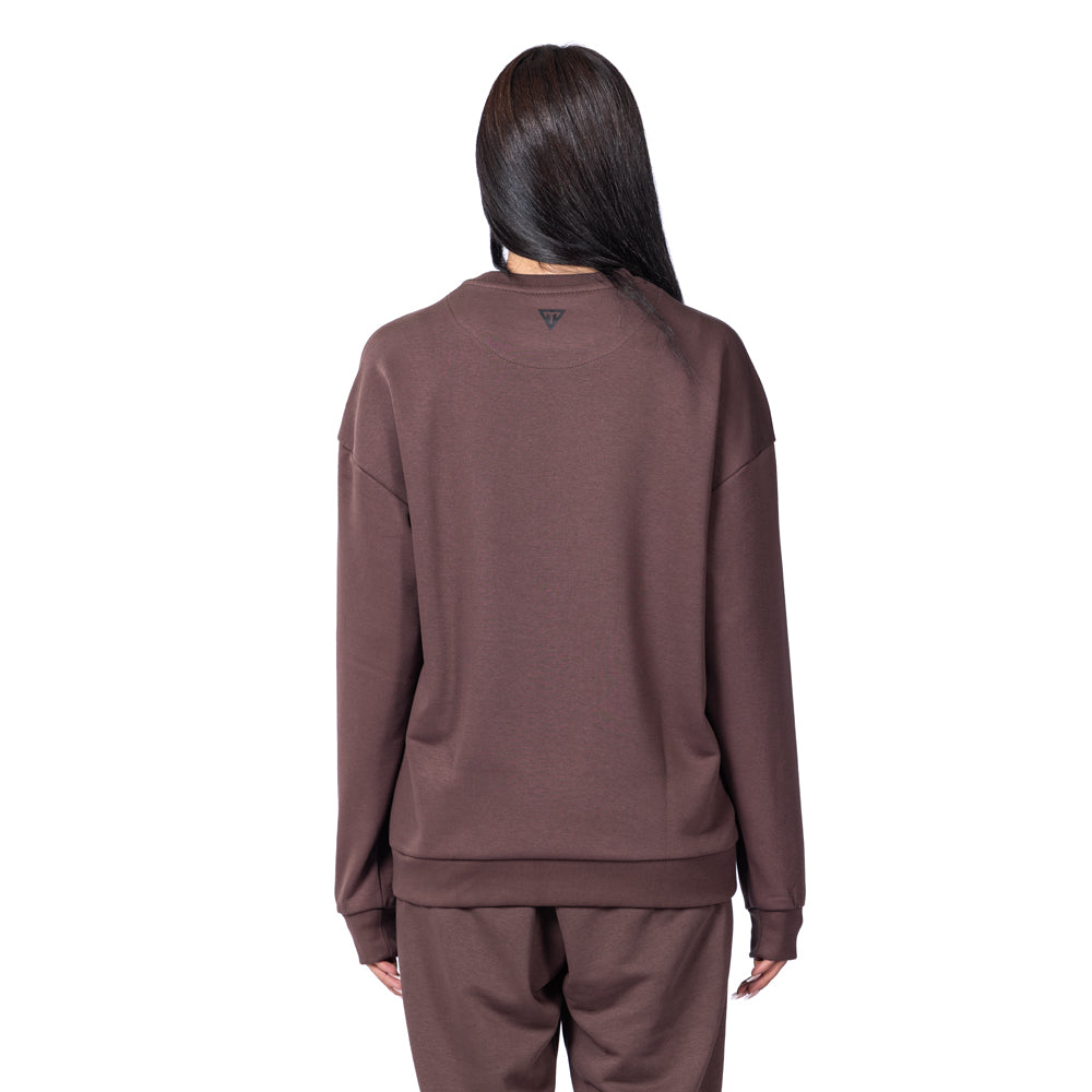 Trainetic Lifestyle Sweatshirt For Women, Brown