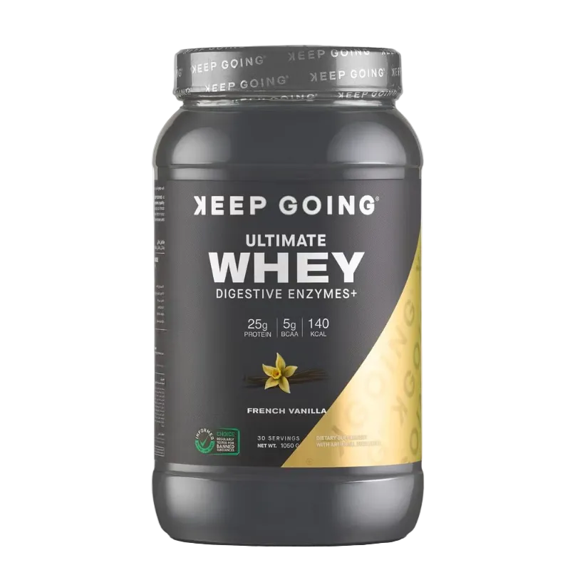 Keep Going Ultimate Whey Digestive Enzymes+ French Vanilla For Adult