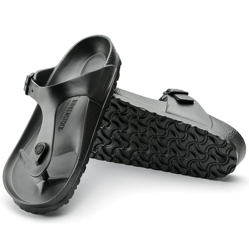 Birkenstock Gizeh Eva Metallic Anthracite For Unisex