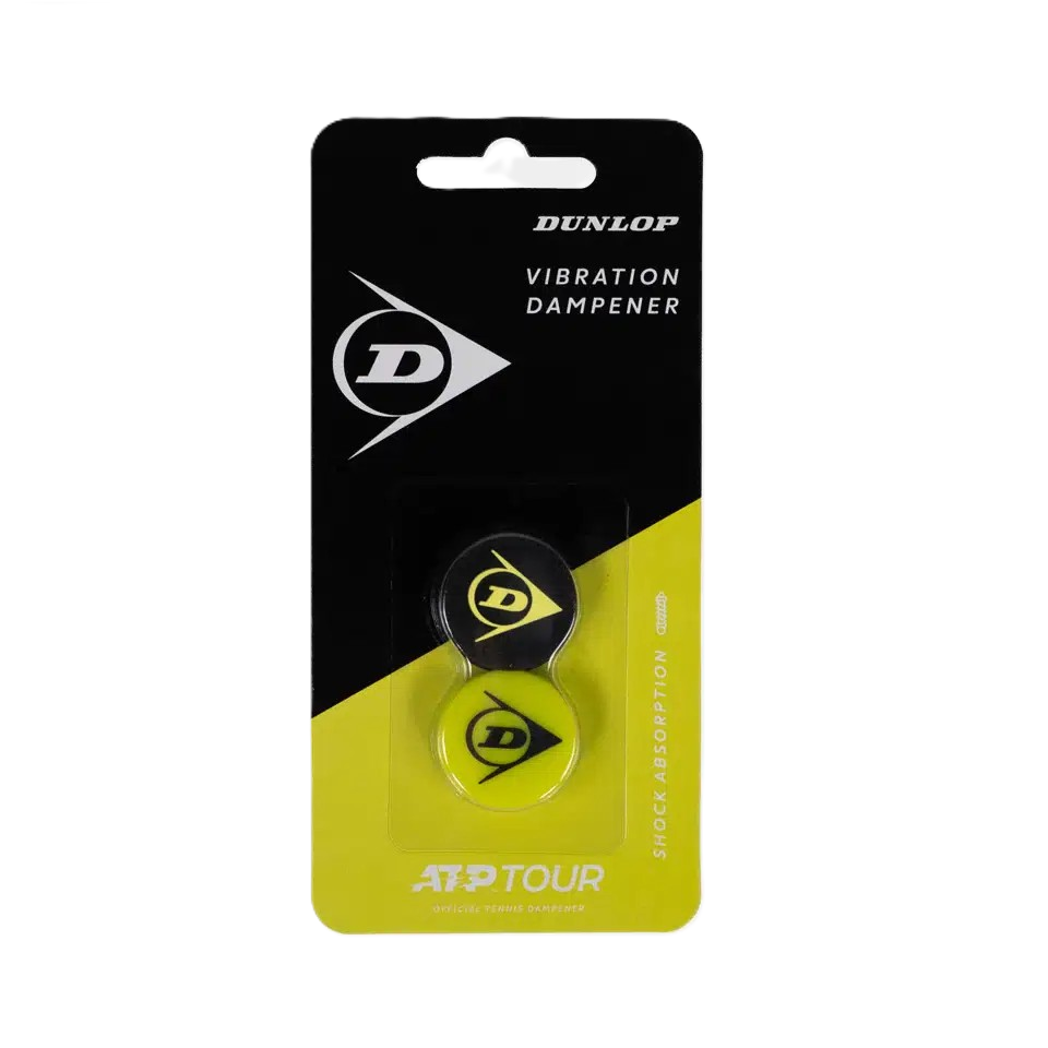 Dunlop Flying D Dampener Ylw/Blk 2Pcs – Tennis