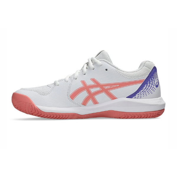 Asics Gel-Dedicate 8 Padel Padel Shoes For Women, White&Guava