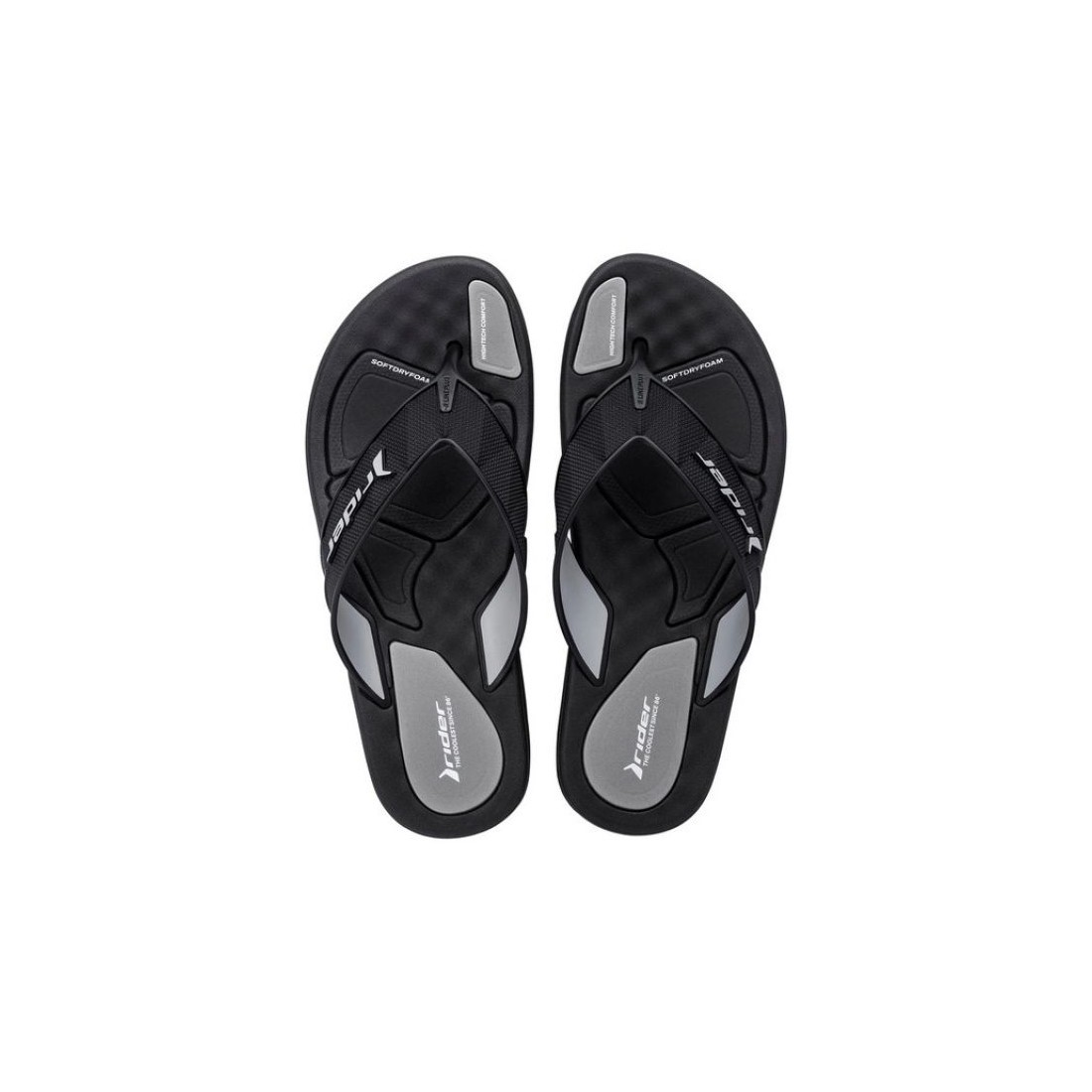 Rider R Line Plus Ii Slipper For Men, Black&Grey