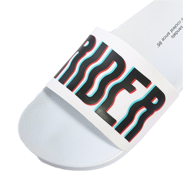 Rider Full 86 Slide Ad Flip Flop For Men, White&Black
