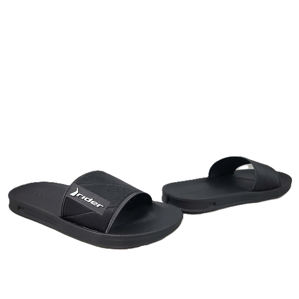 Rider Street Slide Ad Slipper For Men, Black&White