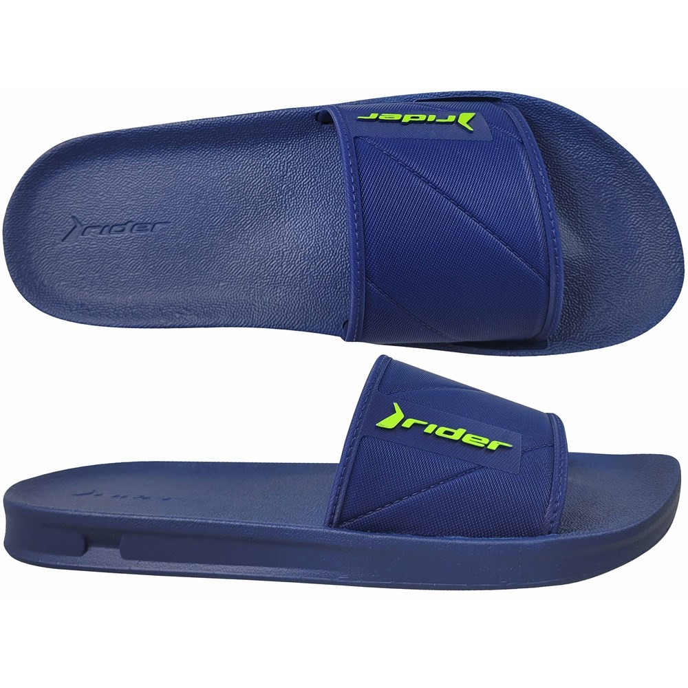 Rider Street Slide Ad Slipper For Men, Blue&Green