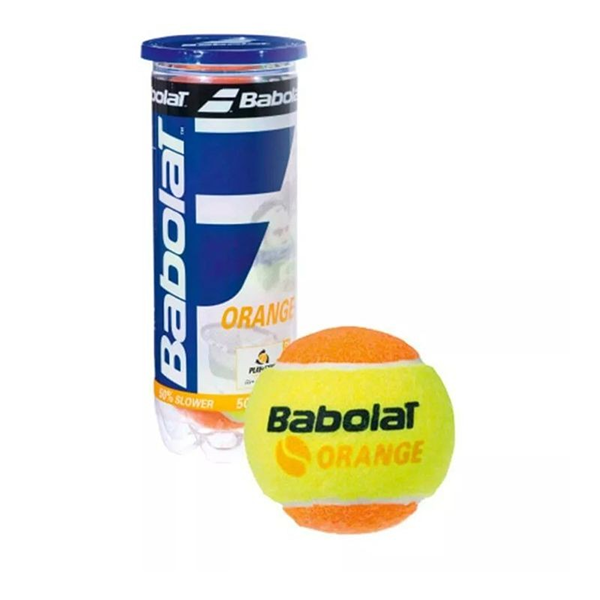 BABOLAT ORANGE X3 TENNIS BALL FOR JUNIOR, YELLOW&ORANGE