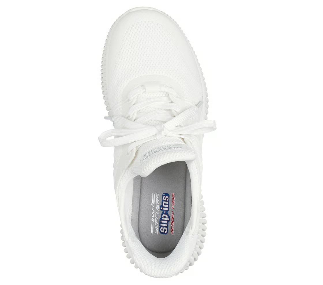 حذاء سكيتشرز بوبس جيو لايت لايف ستايل للنساء، أبيض