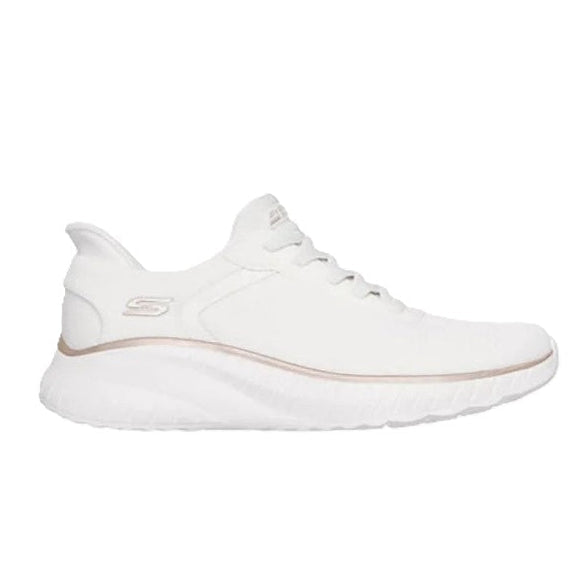 Skechers Bobs Squad Chaos Lifestyle Shoes For Women, White Gold