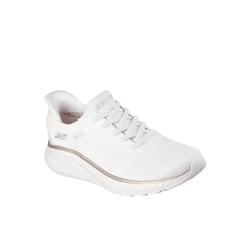 Skechers Bobs Squad Chaos Lifestyle Shoes For Women, White Gold