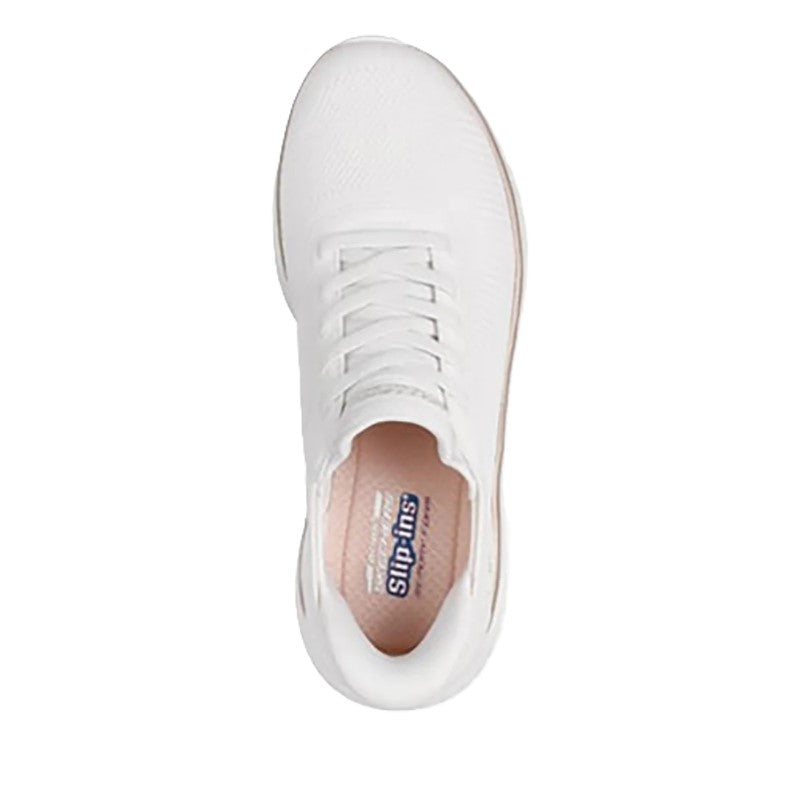 Skechers Bobs Squad Chaos Lifestyle Shoes For Women, White Gold