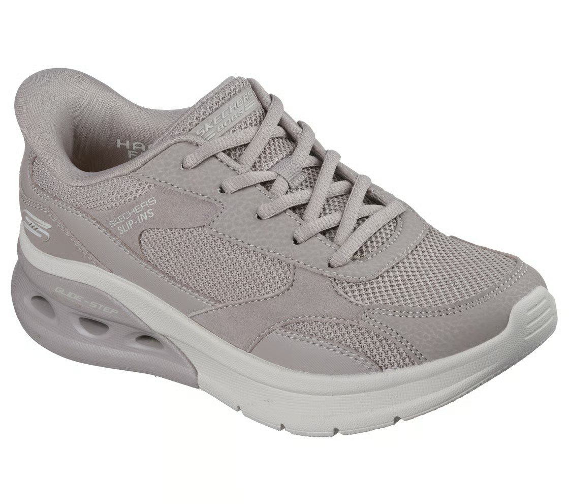 Skechers Bobs Arc Waves 2.0 Running Shoes For Women, Taupe