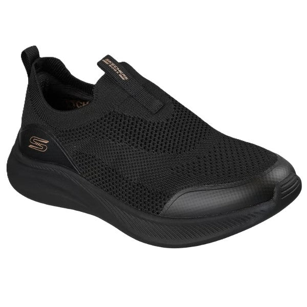 Skechers Bobs Moda Flex Lifestyle Shoes For Women, Black Black