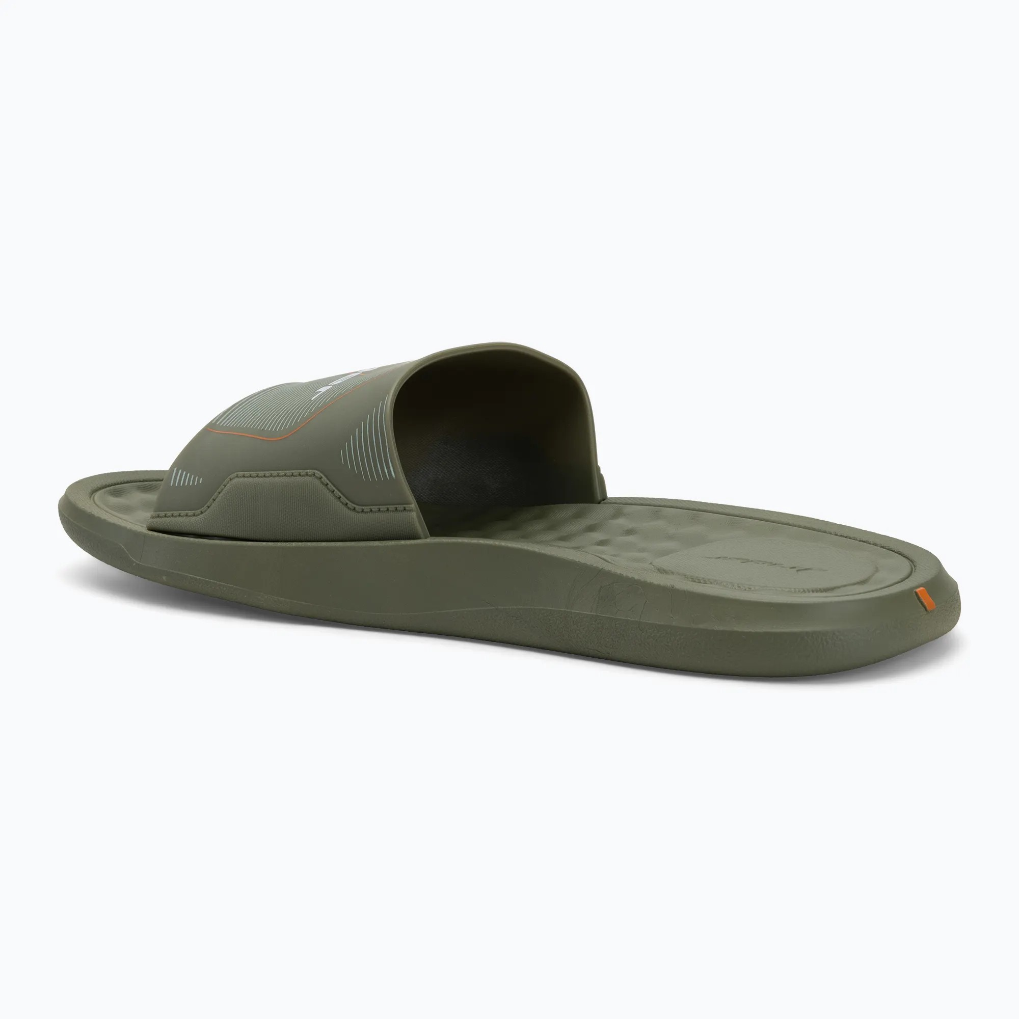 Rider Step Slide Ad For Men, Green&White