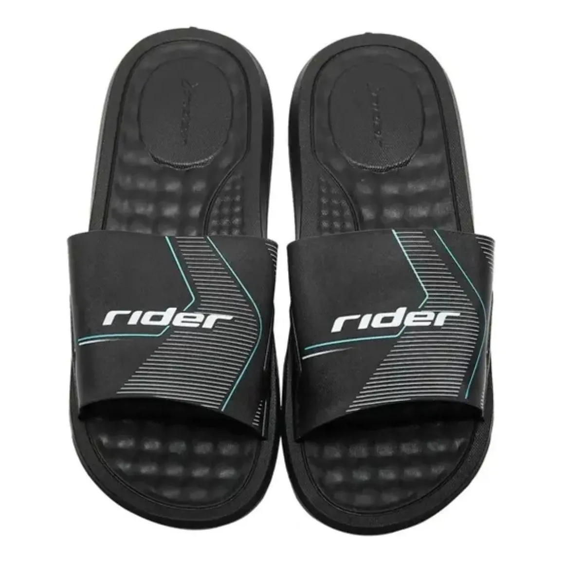 Rider Step Slide Ad For Men, Black&White