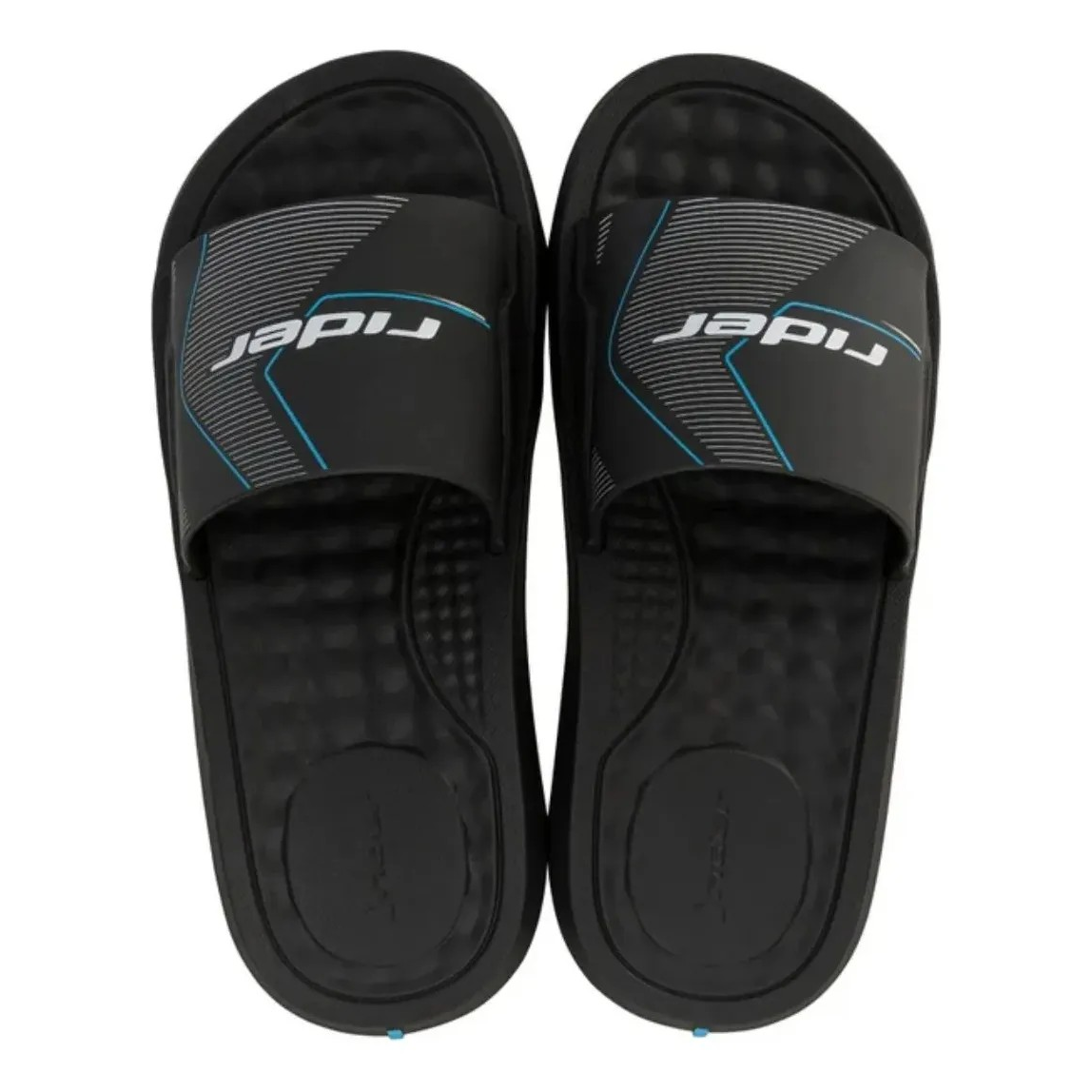 Rider Step Slide Ad For Men, Black&White