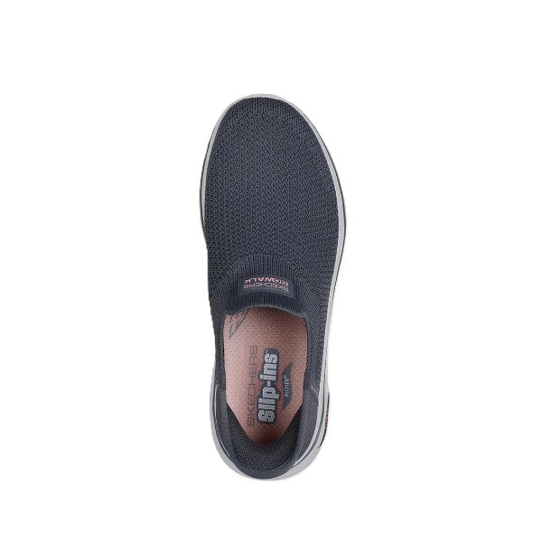 Skechers Go Walk Arch Fit 2.0 Walking Shoes For Women, Charcoal Pink