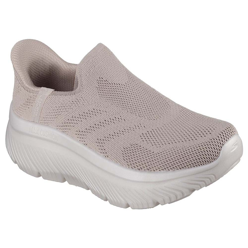 حذاء سكيتشرز جو ووك ماكس كوشنينج هايبر برست للمشي للنساء، لون بيج