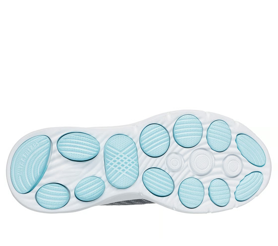 حذاء سكيتشرز جو ووك 8 للمشي للنساء، لون فحمي فيروزي