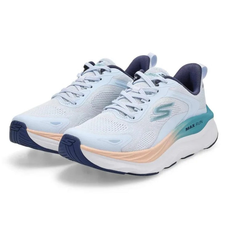Skechers Max Run Running Shoes For Women, Light Blue