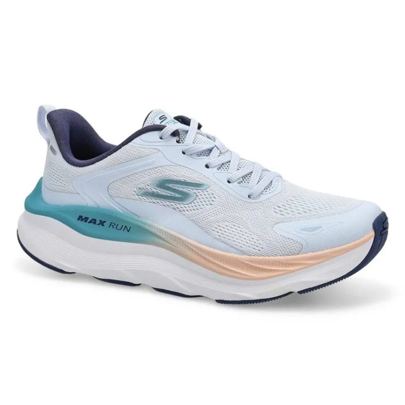 Skechers Max Run Running Shoes For Women, Light Blue