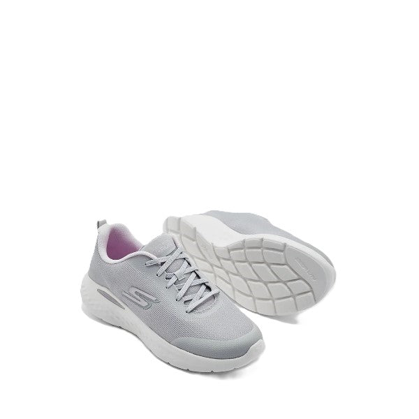 Skechers Go Run Lite Running Shoes For Women, Light Gray Pink