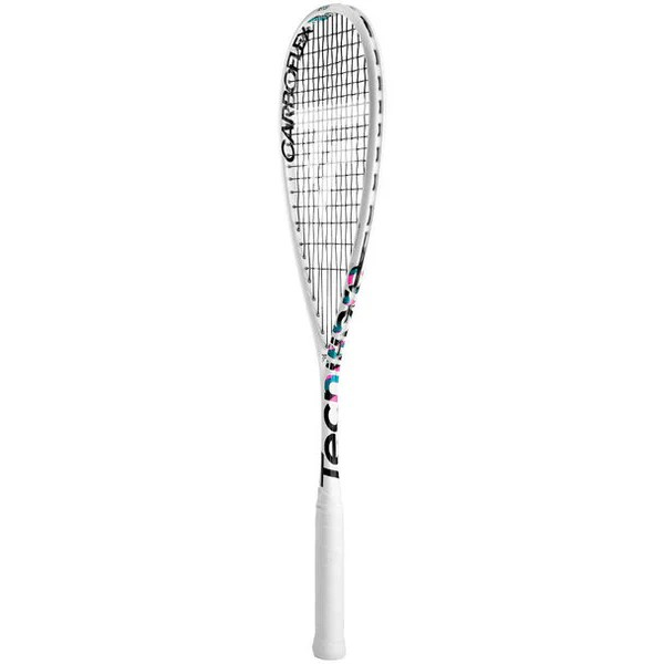 Tecnifibre Carboflex X-Top V2 125 Ns Squash Racket For Unisex, White&Black&Blue&Pink