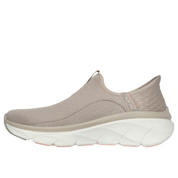 Skechers D'Lux Walker 2.0 Walking Shoes For Women, Taupe Coral