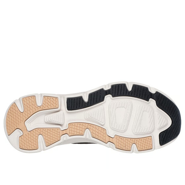 Skechers D'Lux Walker 2.0 Walking Shoes For Women, Black Tan