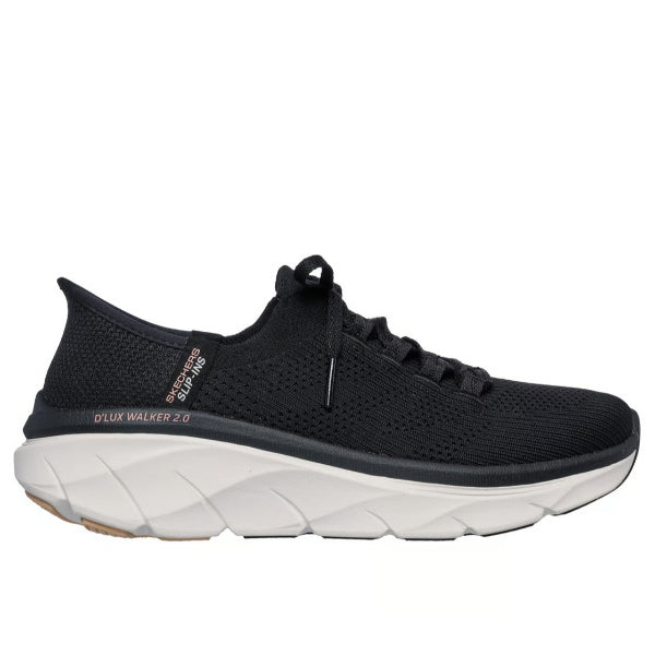 Skechers D'Lux Walker 2.0 Walking Shoes For Women, Black Tan