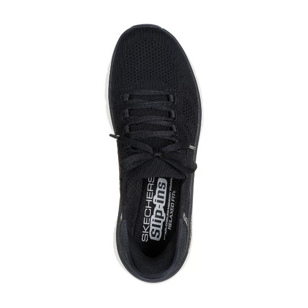 Skechers D'Lux Walker 2.0 Walking Shoes For Women, Black Tan