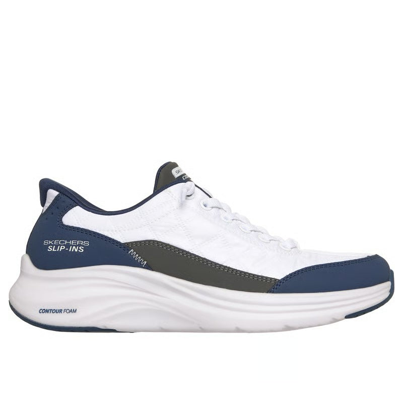 Skechers Contour Foam Lifestyle Shoes For Women, White Navy