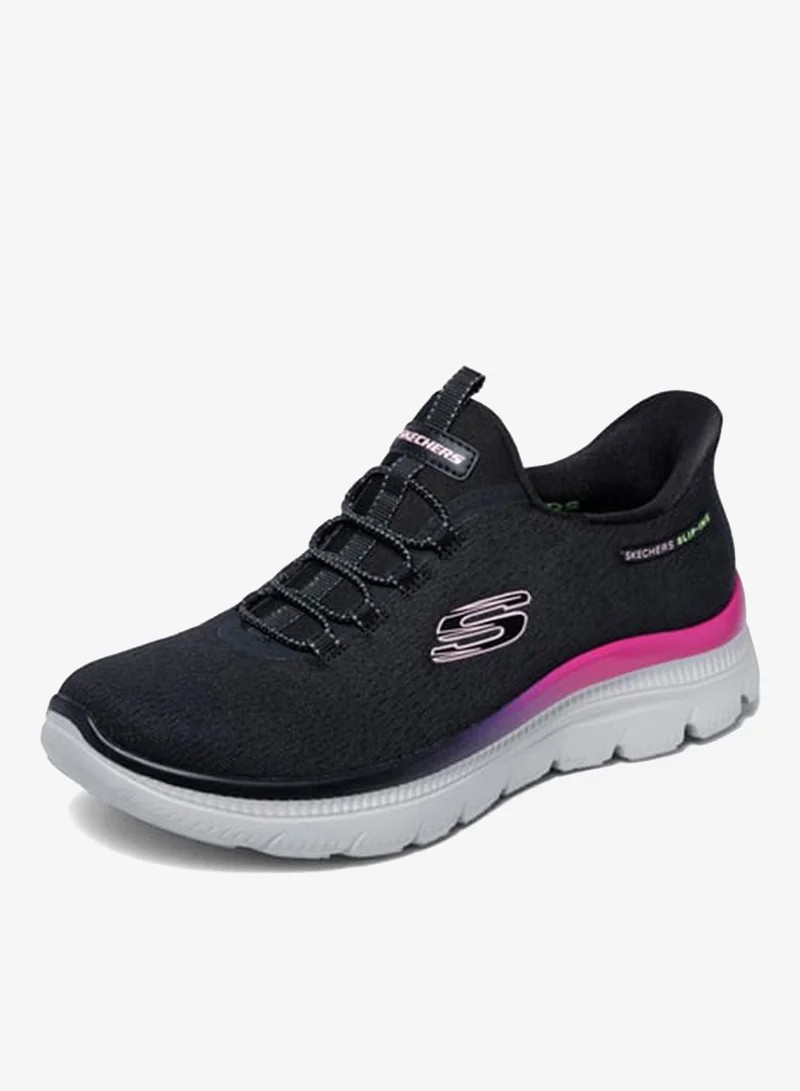Skechers Summits Plus Lifestyle Shoes For Women, Black Multi