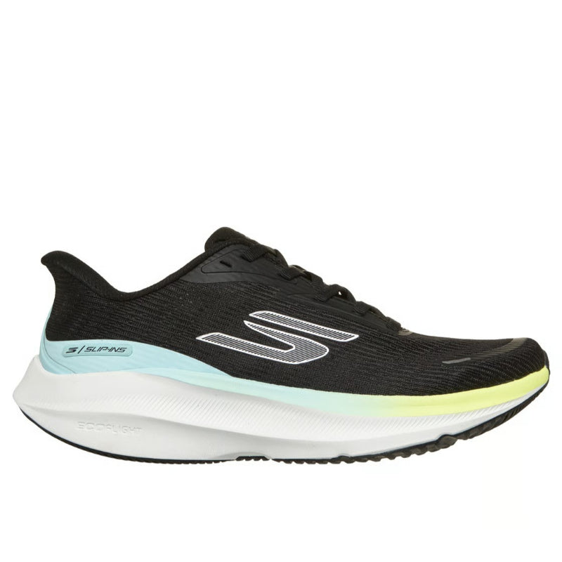 Skechers Skechers Slip-Ins: Aero Pulse Running Shoes For Women, Black Yellow Blue