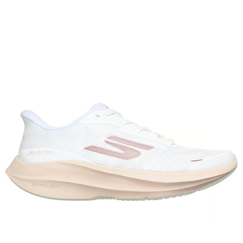 Skechers Skechers Slip-Ins: Aero Pulse Running Shoes For Women, White Rose Silver