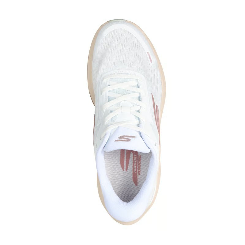 Skechers Skechers Slip-Ins: حذاء الجري إيرو بلس للنساء، أبيض ووردي وفضي