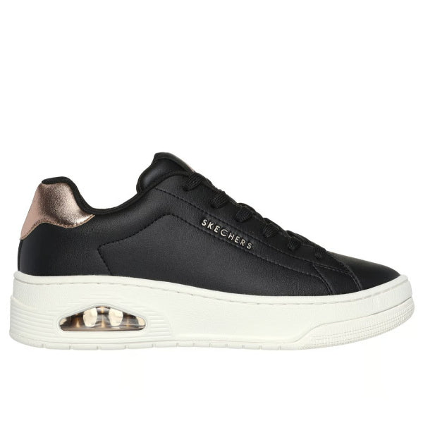 Skechers Uno Court Lifestyle Shoes For Women, Black