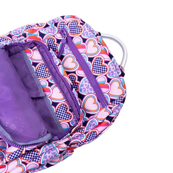 Cubs Purple Hearts Bag1 Backpack For Unisex