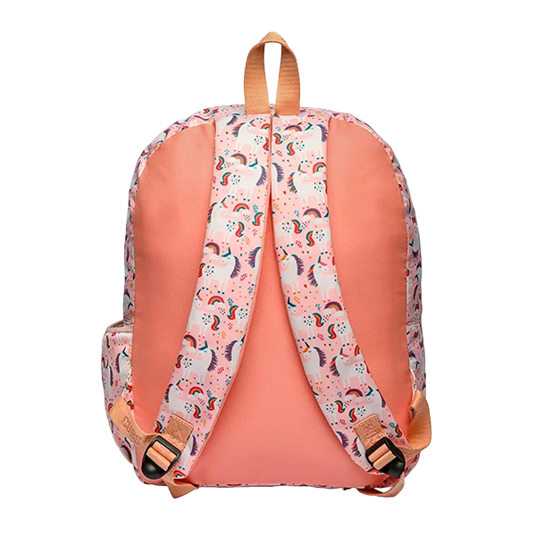 Cubs Peach Unicorns & Rainbows Bag2 Backpack For Unisex
