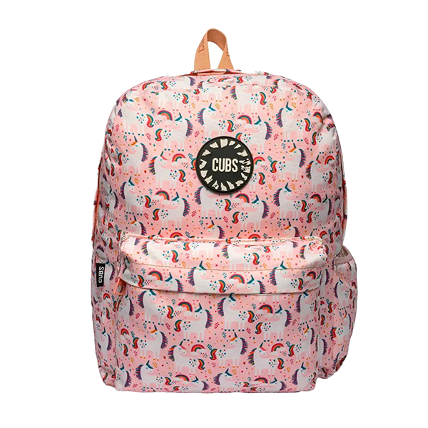 Cubs Peach Unicorns & Rainbows Bag2 Backpack For Unisex