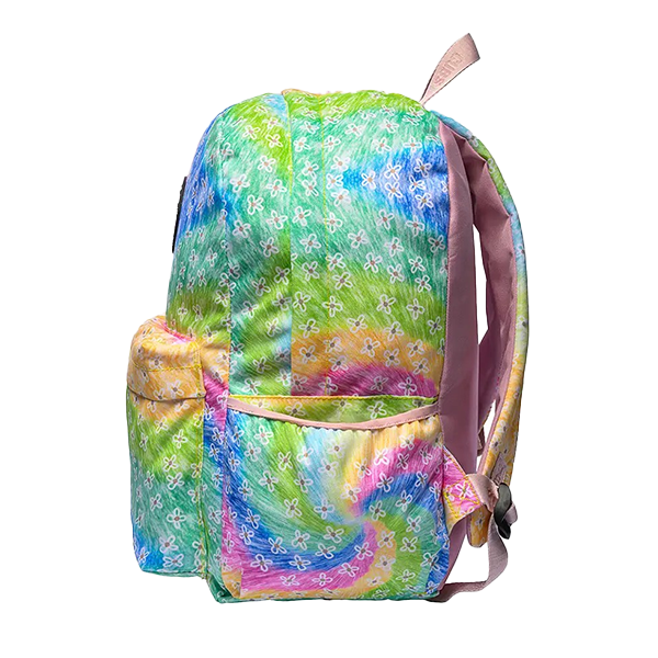 Cubs Pastel Tie Dye Flowers Bag2 Backpack For Unisex
