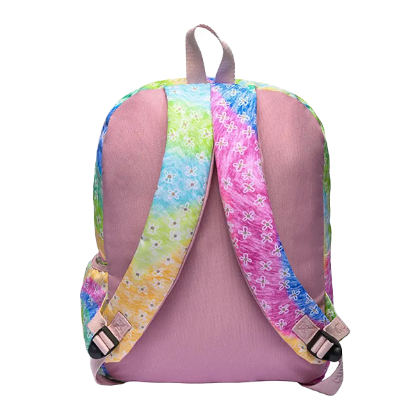 Cubs Pastel Tie Dye Flowers Bag2 Backpack For Unisex