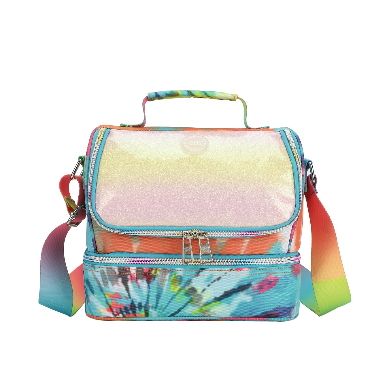 Cubs Green & Yellow Tie Dye Lunch Bag For Unisex