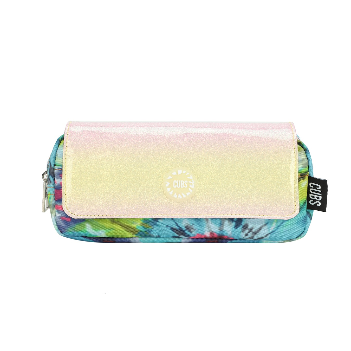 Cubs Green & Yellow Tie Dye Pencil Case For Unisex